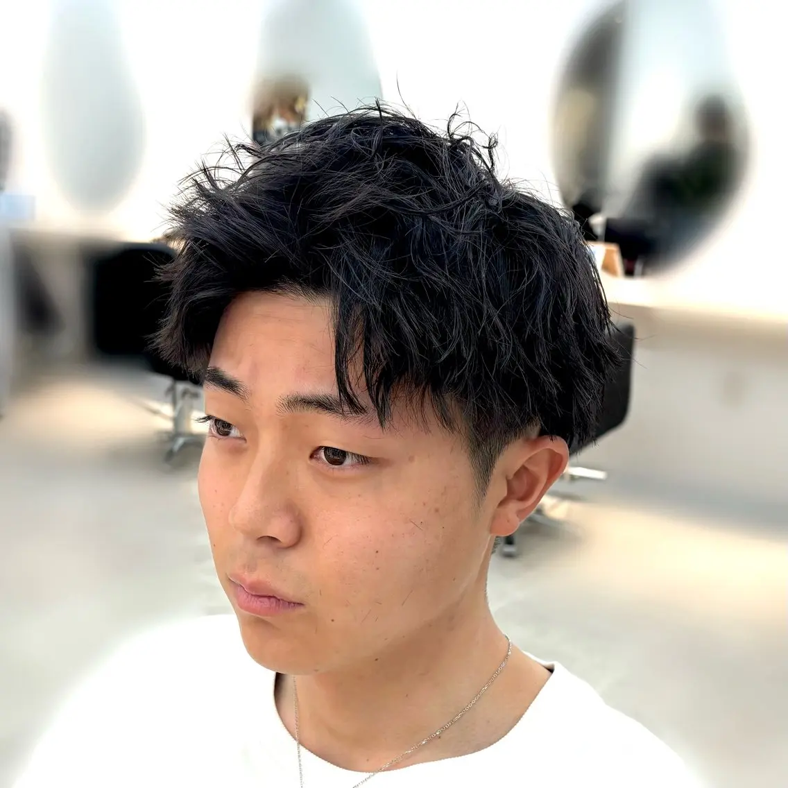 ショート パーマ メンズ カット パーマ misaki_ soso.のヘアスタイル