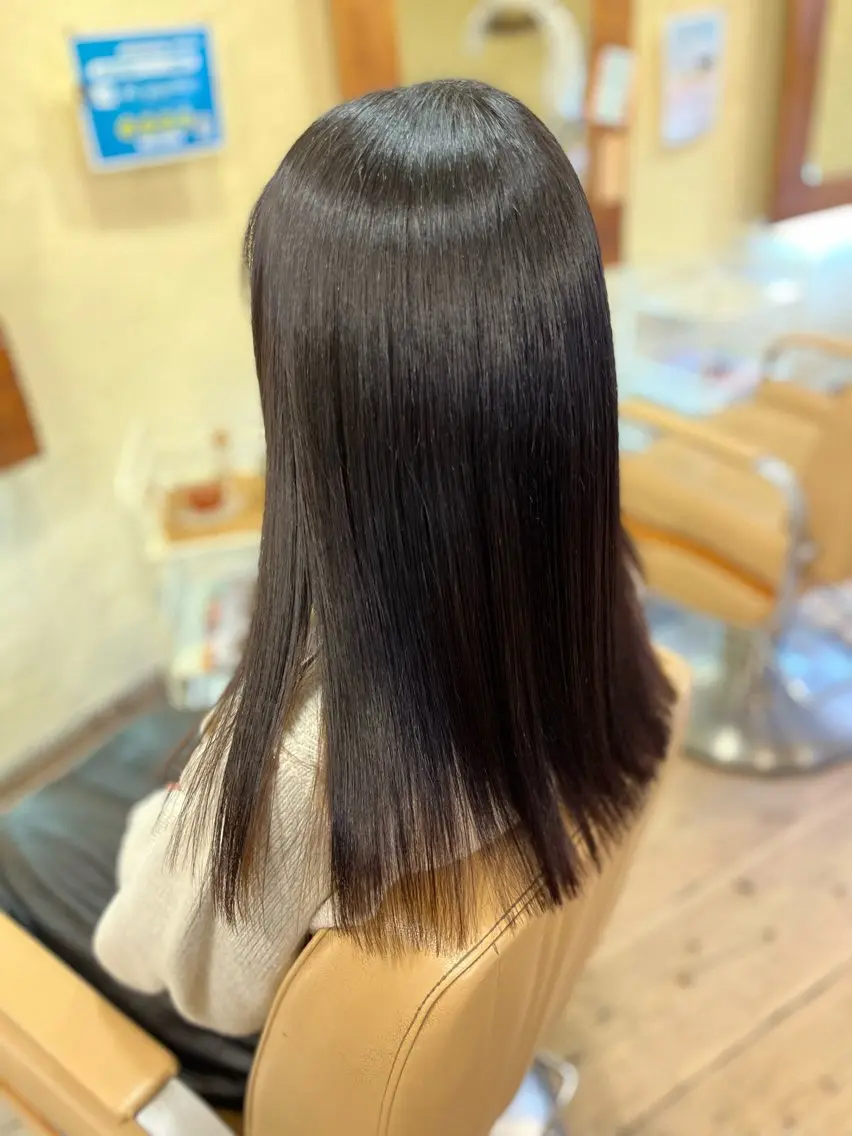 ロング 髪質改善 トリートメント カット トリートメント ヘアセット 柘植 雅大のヘアスタイル