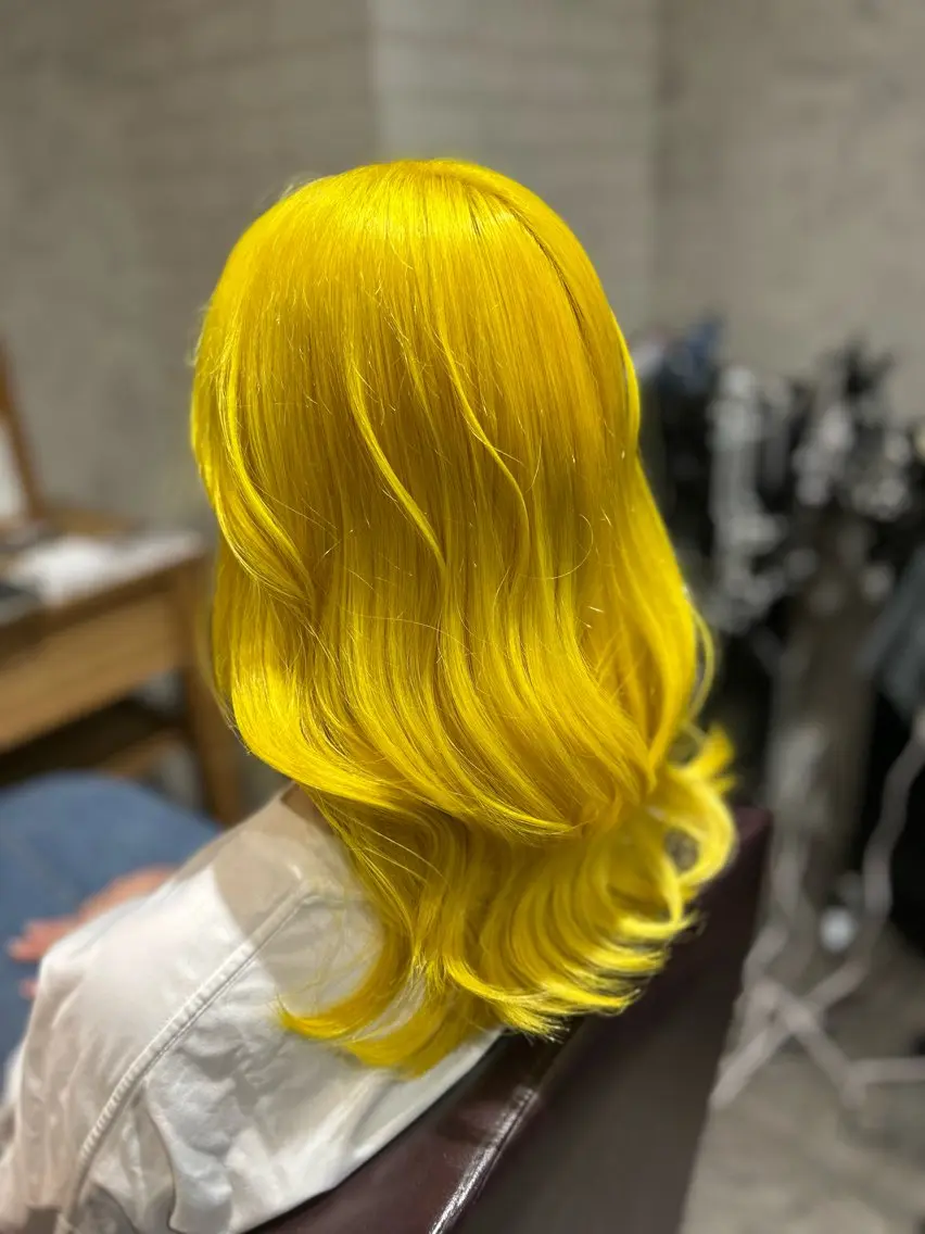 セミロング ヘアカラー トリートメント エクステ×ハイトーン 🌈KEISUKEのヘアスタイル