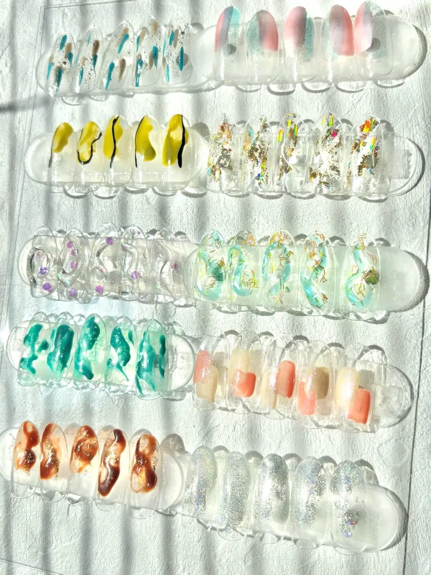 ネイル クリアネイル nailpark_ MITSUMEのネイルデザイン