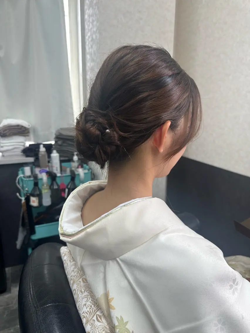 セミロング ヘアアレンジ エンゼルス美容室斉間 圭司のヘアスタイル