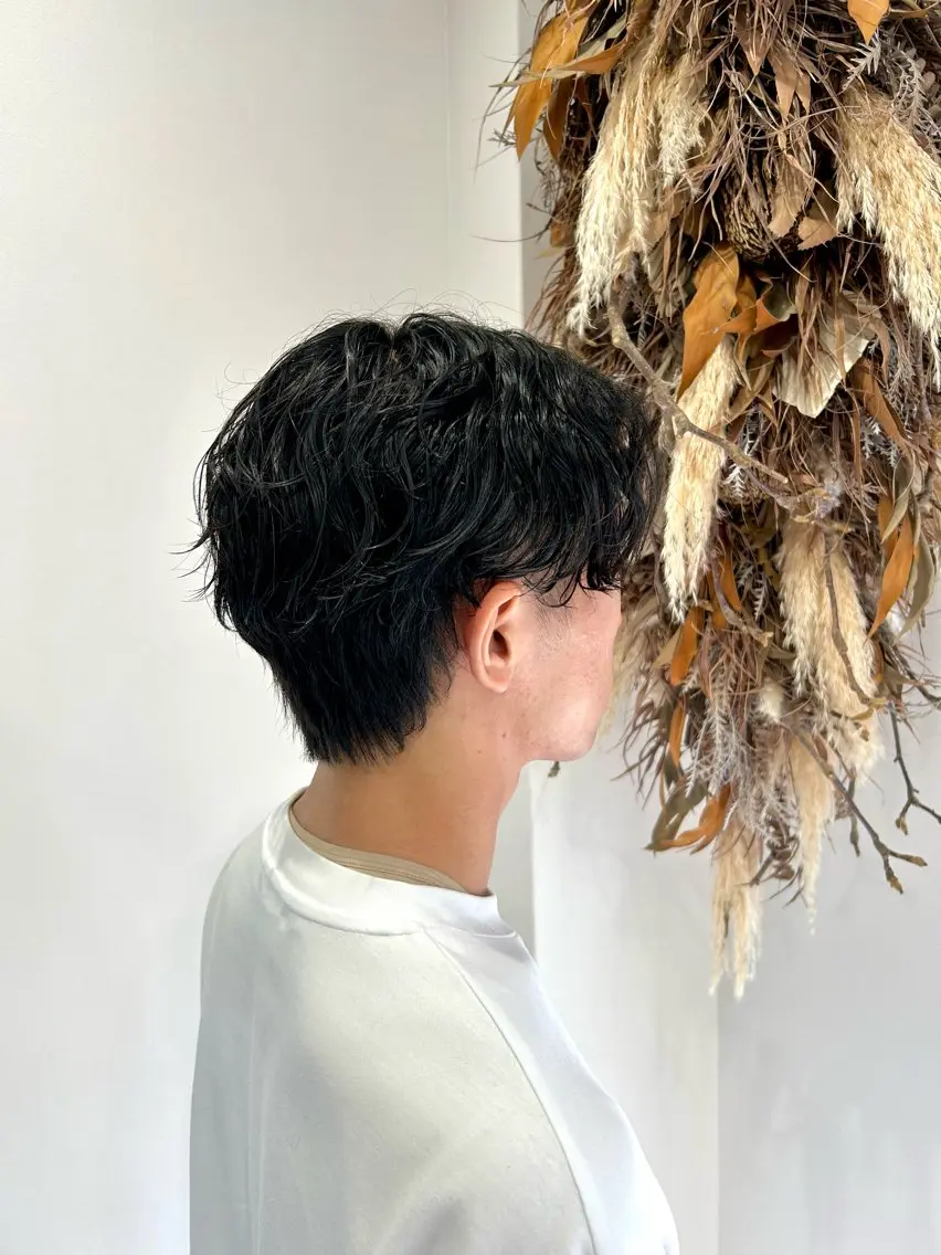 パーマ メンズ 波巻きパーマ カット パーマ 🫧垢抜けヘア🫧 工藤真愛のヘアスタイル