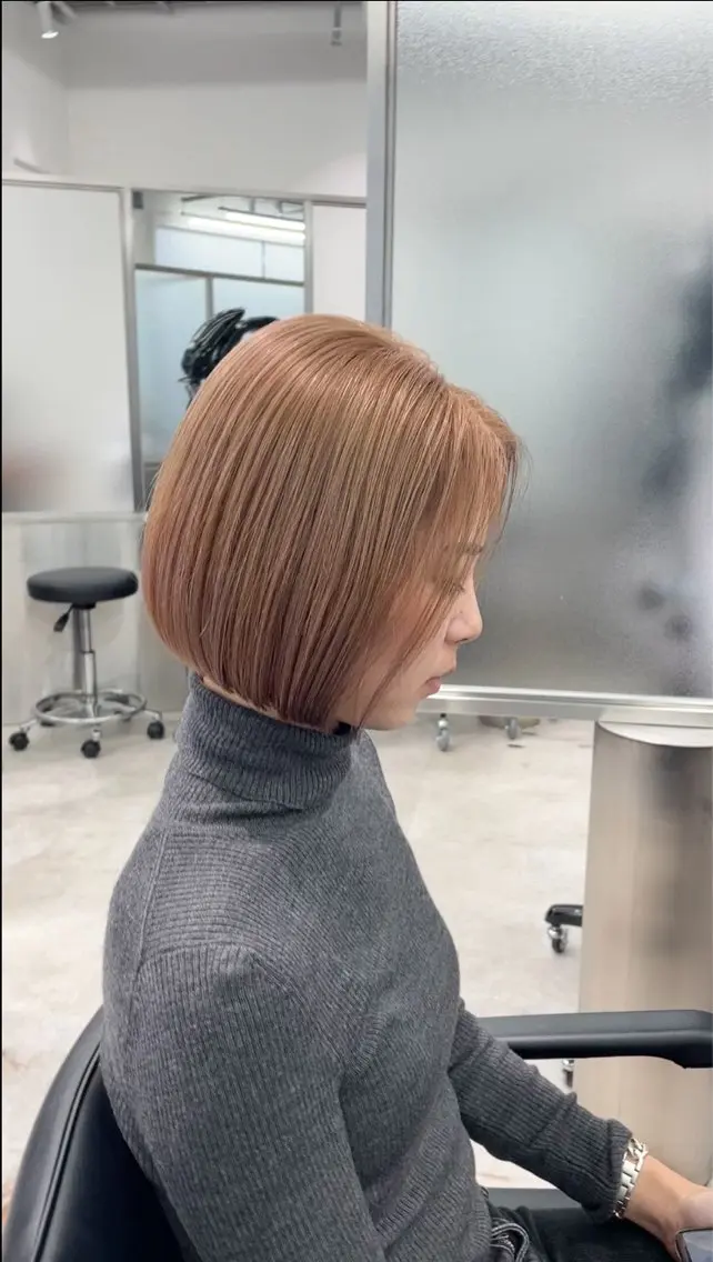 ショート カラー ボブ 大人スタイル 太田のヘアスタイル