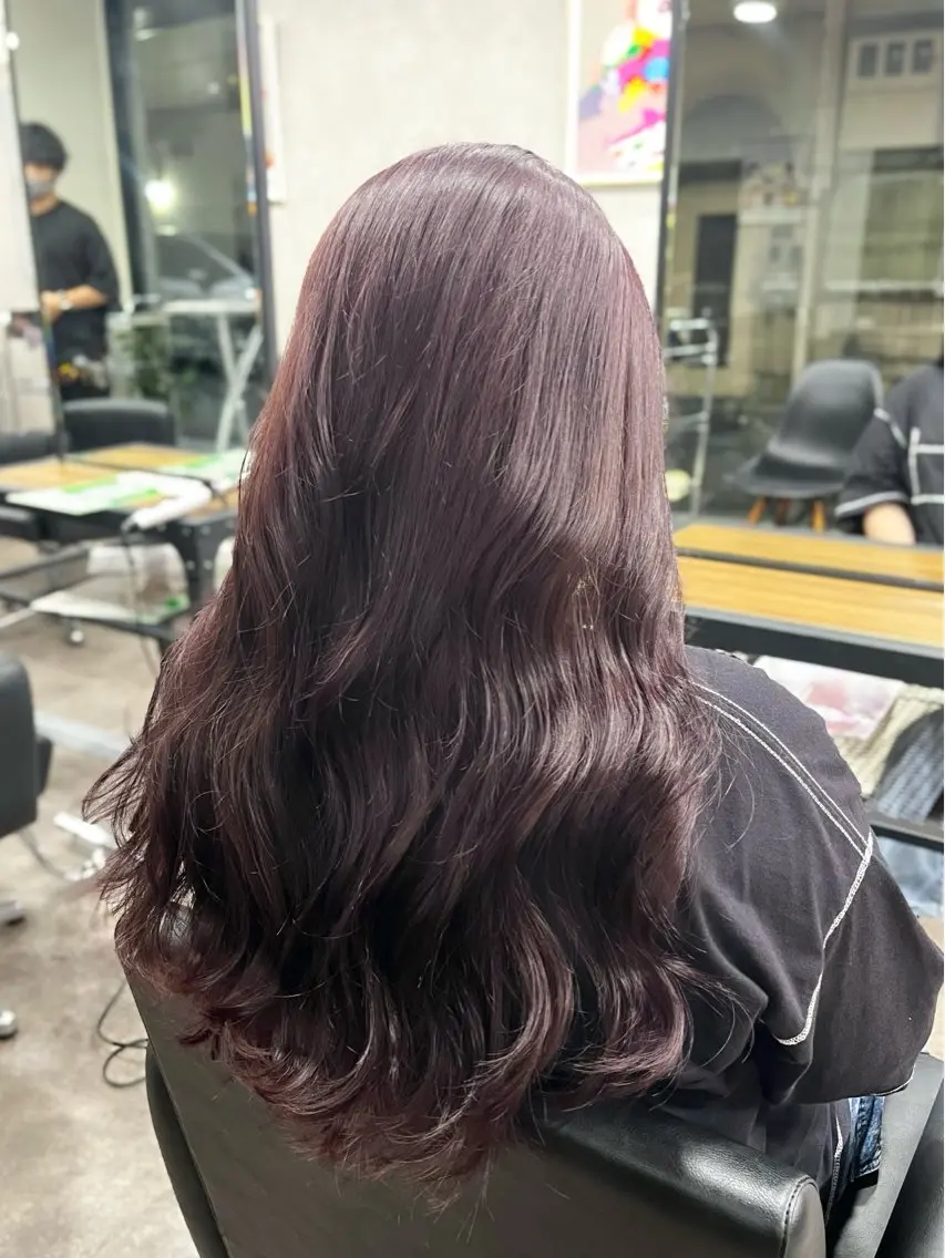 ロング カラー ヘアカラー 福本 梓のヘアスタイル