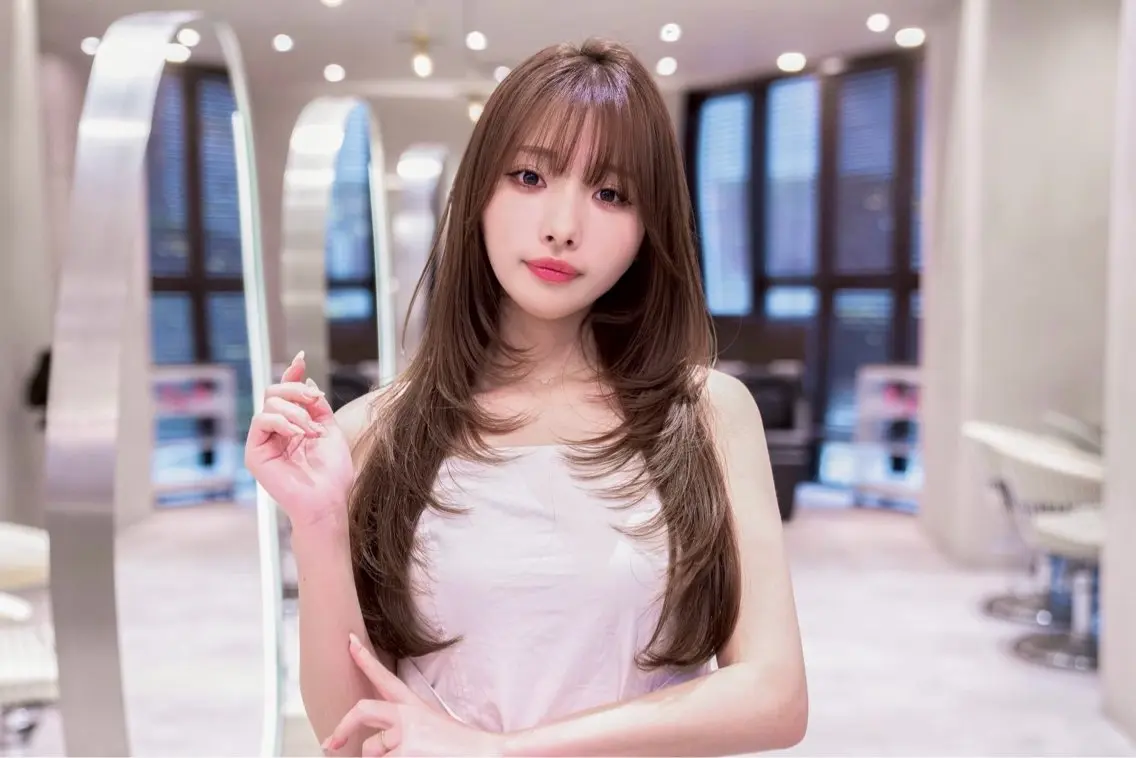 ミディアム ヘアセット ミディアムレイヤー/ 髪質改善/堅亘のヘアスタイル