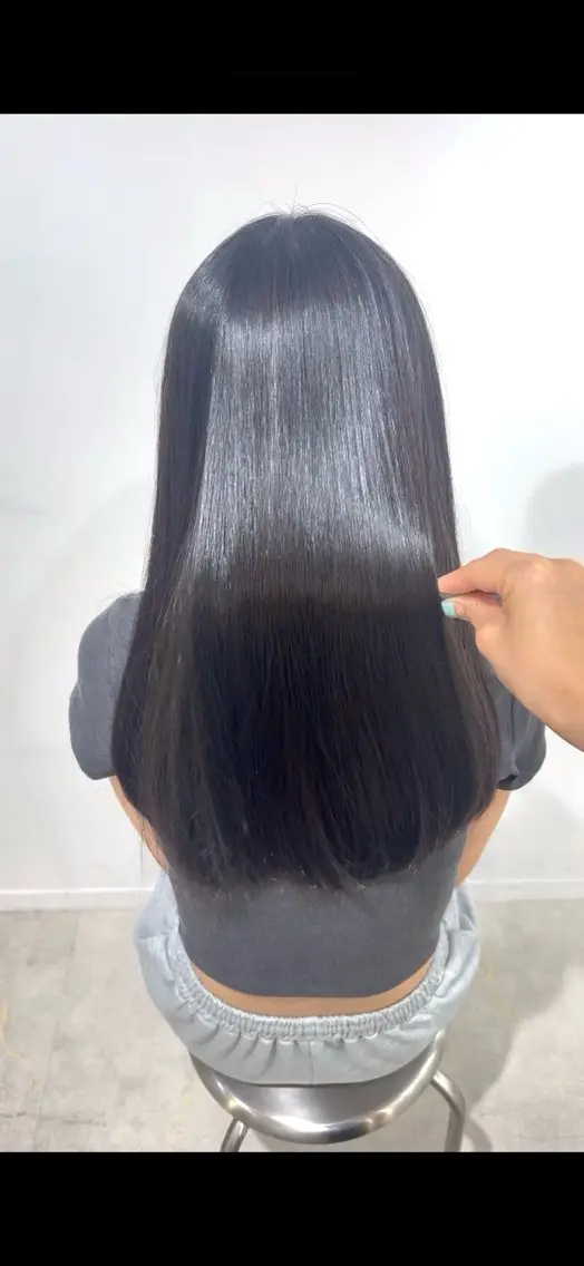 ロング 縮毛矯正 縮毛矯正 🩶カネコ ユラ🩶のヘアスタイル