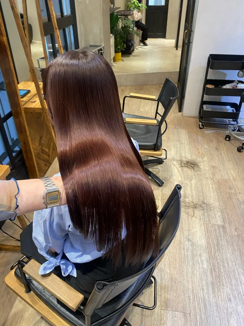 セミロング カット ヘアカラー トリートメント 新宿/顔周りカット +レイヤー=しずく♩のヘアスタイル