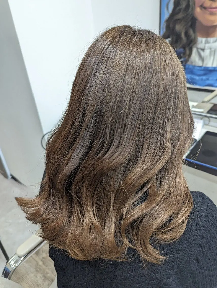 ミディアム カラー カット ヘアカラー トリートメント 🌼 AIKO🌼のヘアスタイル