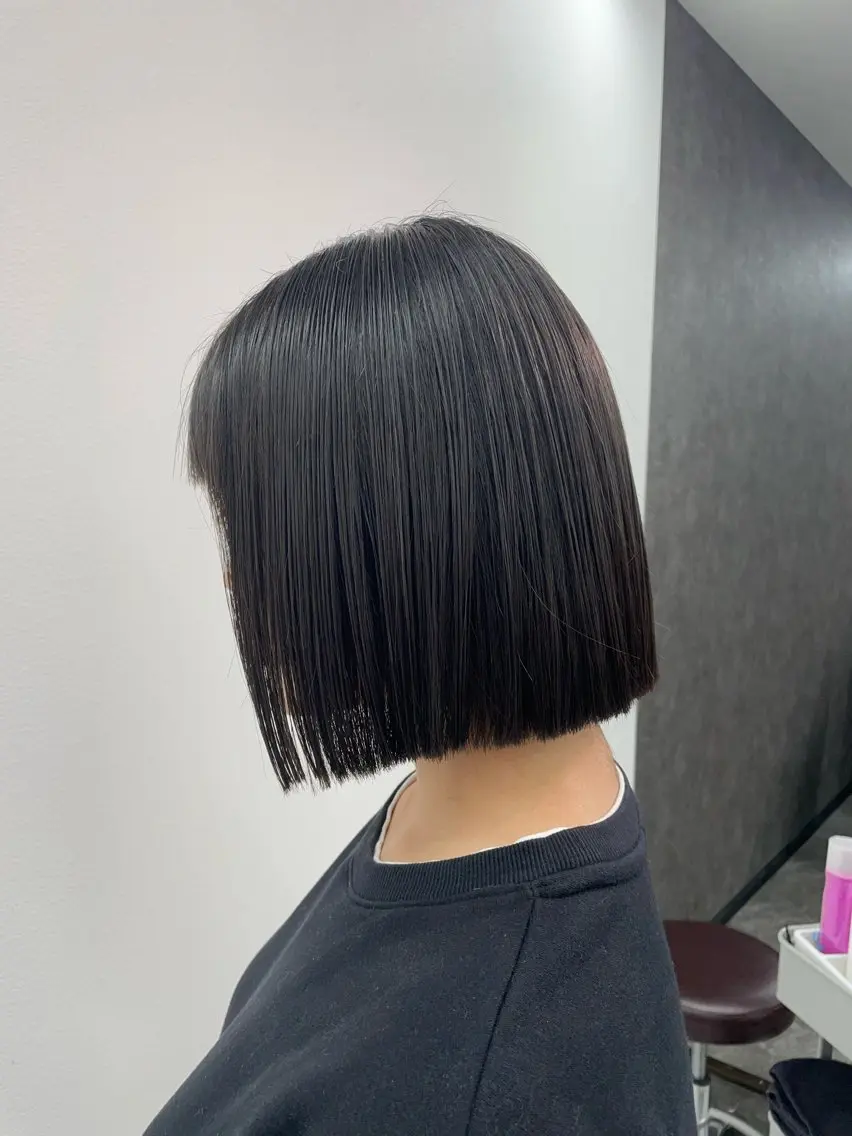 ショート 縮毛矯正 カトウ ジュンヤのヘアスタイル