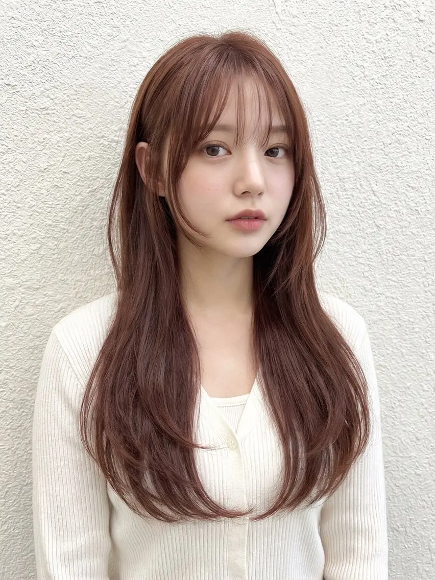 ロング カット ヘアカラー トリートメント シンタニナオト /梅田茶屋町のヘアスタイル