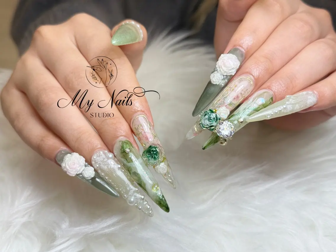 ネイル 長さ出し ロングネイル My Nail Salonのネイルデザイン