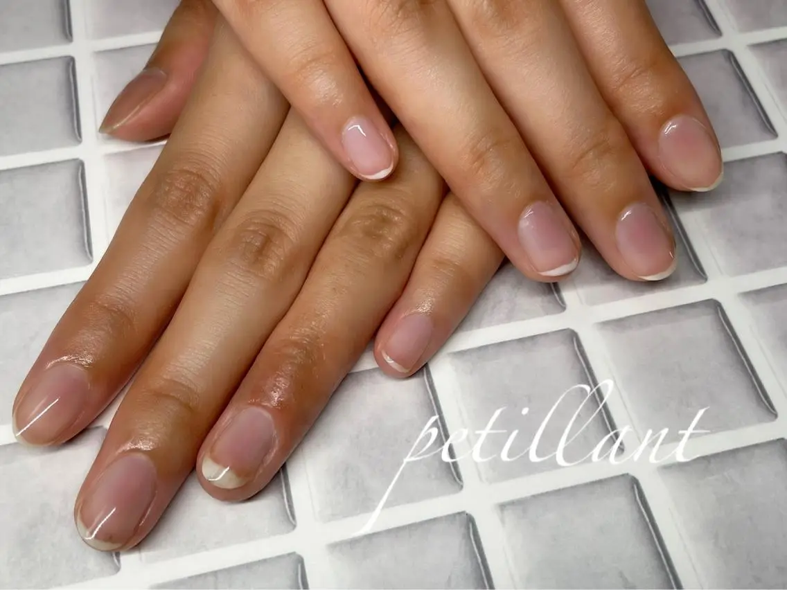 ネイル クリアネイル nail salon petillantのネイルデザイン