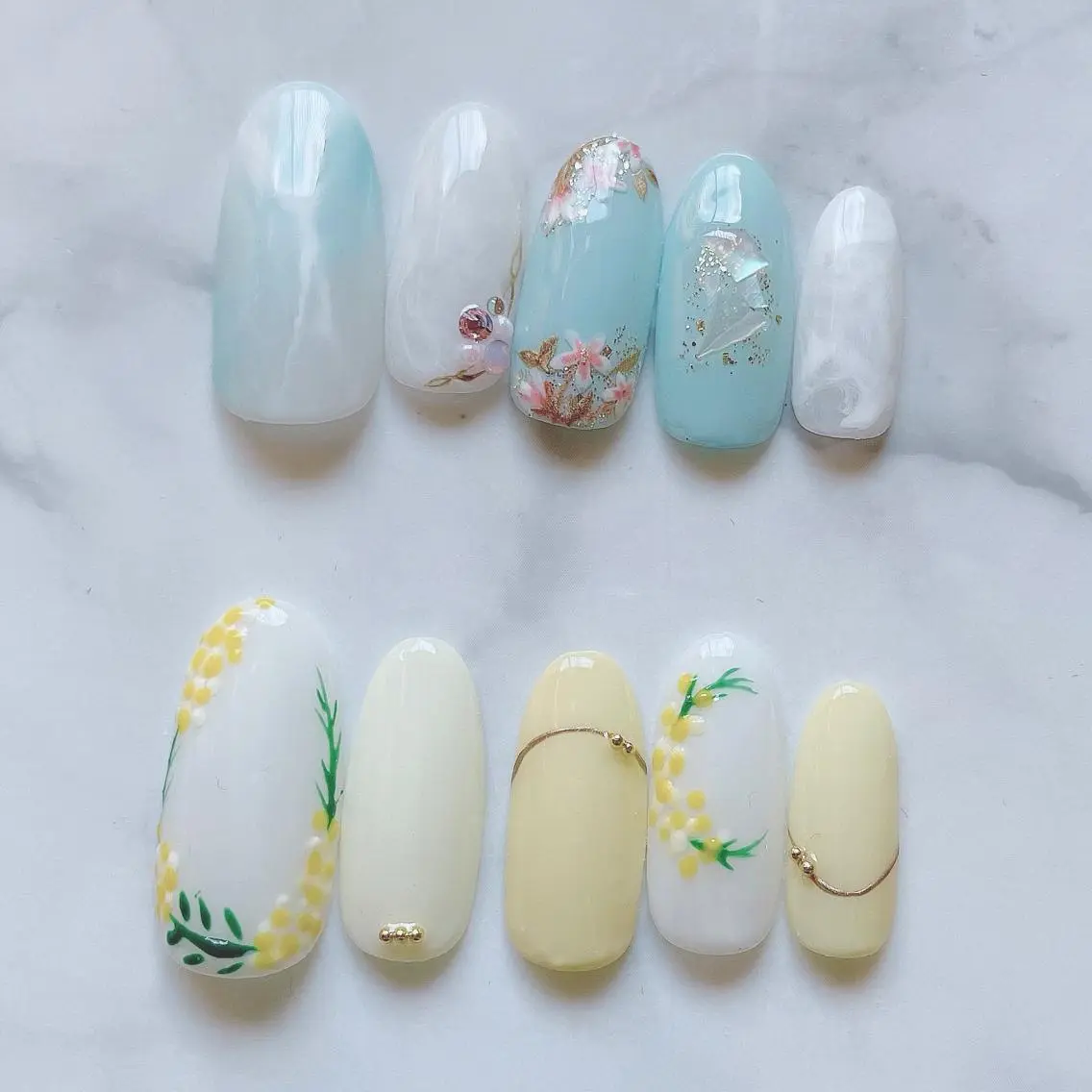ネイル 春ネイル ネイルサロン Belleのネイルデザイン