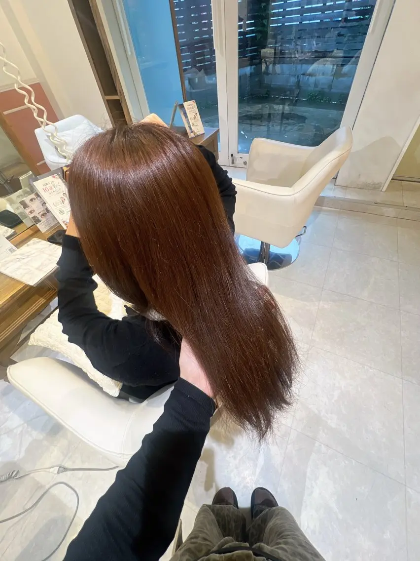 ミディアム カラー ヘアカラー 橋本 天愛のヘアスタイル