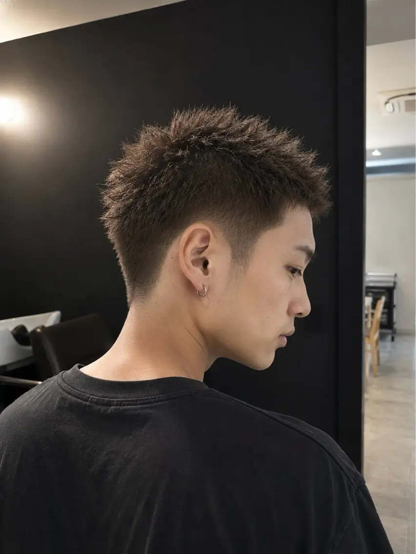 【このメニューで全部整う👨🏽❤️】カット+眉カット+シャンプー+ワックスを使ったスタイリング⚡️の写真