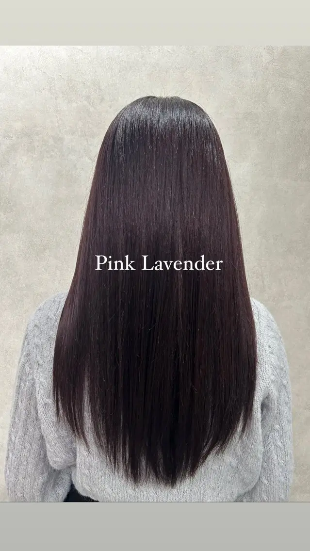 ロング カラー ブリーチ ラベンダーカラー ピンクカラー ピンクラベンダー Rin♡透明感ピンク 🎀白肌ラベンダーのヘアスタイル