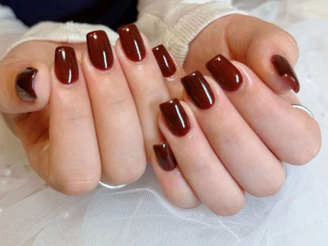 ネイル クリアネイル フラッシュネイル フラッシュマグ フレンチネイル マグネットネイル Luana nailのネイルデザイン