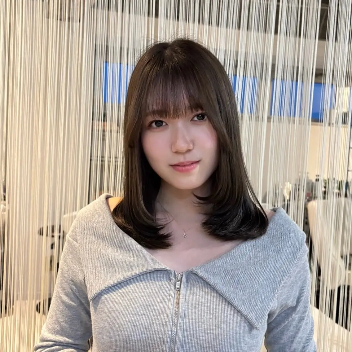 セミロング カラー レイヤーカット カット ヘアカラー トリートメント RINNO🌷透明感 カラー/髪質改善のヘアスタイル