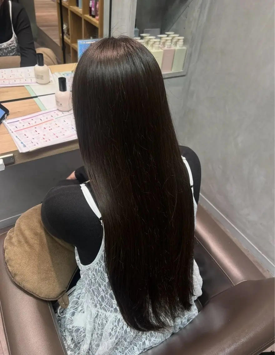 パーマ 縮毛矯正 透明感カラー/縮毛/ chino🍀のヘアスタイル