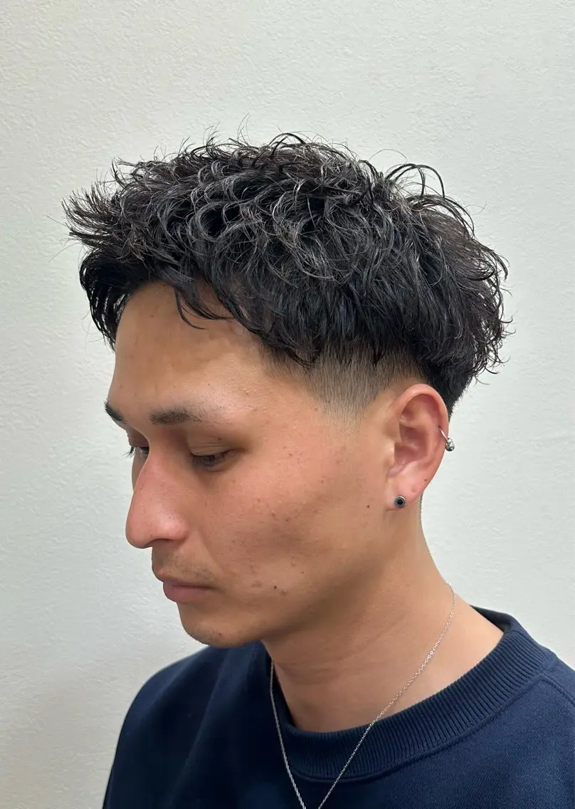 パーマ メンズ メンズパーマ カット パーマ RITZ 小平颯真のヘアスタイル