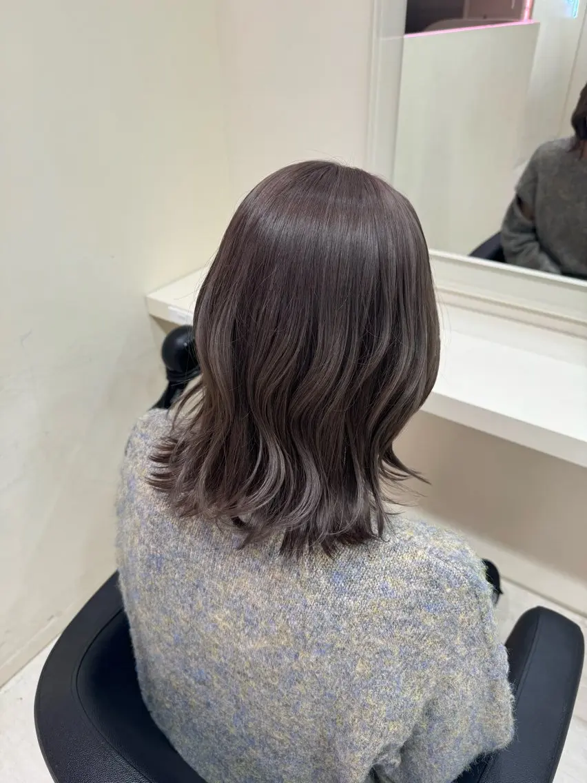 ロング カラー 🤎モテ髪＆透明感 ミルクティー🥣🤎のヘアスタイル