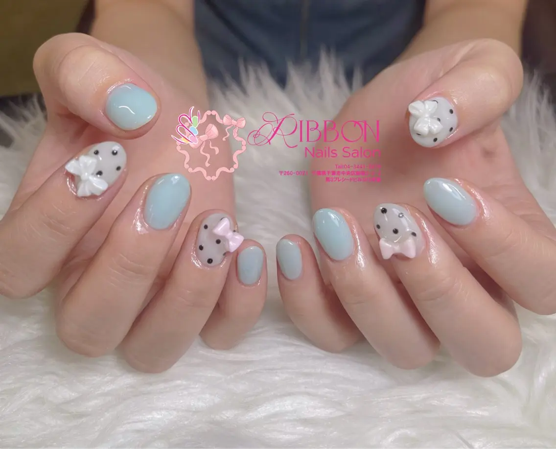 ネイル フットネイル フレンチネイル ジェルネイル マグネットネイル 持ち込み ハンドネイル Ribbonnail salonのネイルデザイン