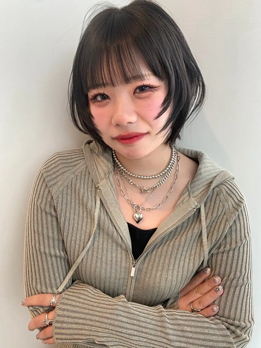 ショート カラー 透明感カラー カット ヘアカラー トリートメント mai / linoah˚✧のヘアスタイル