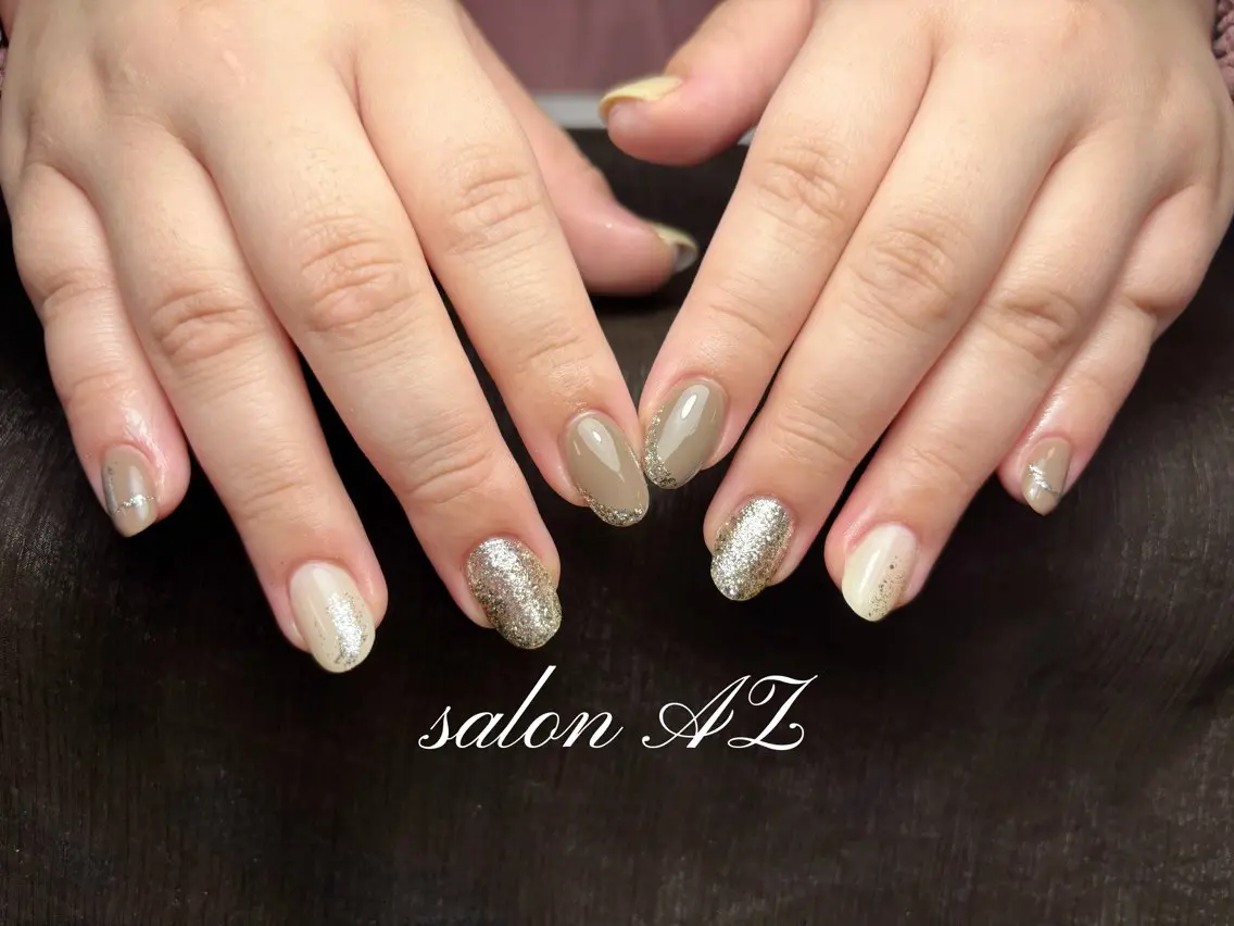 ネイル 長さ出し フットネイル フレンチネイル マグネットネイル ニュアンスネイル salon AZのネイルデザイン