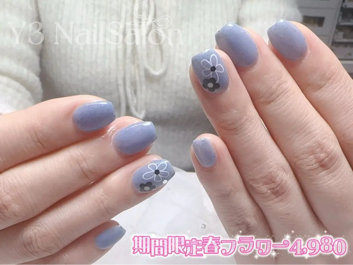 ネイル 春ネイル ハンドネイル Y3 NailSalonのネイルデザイン