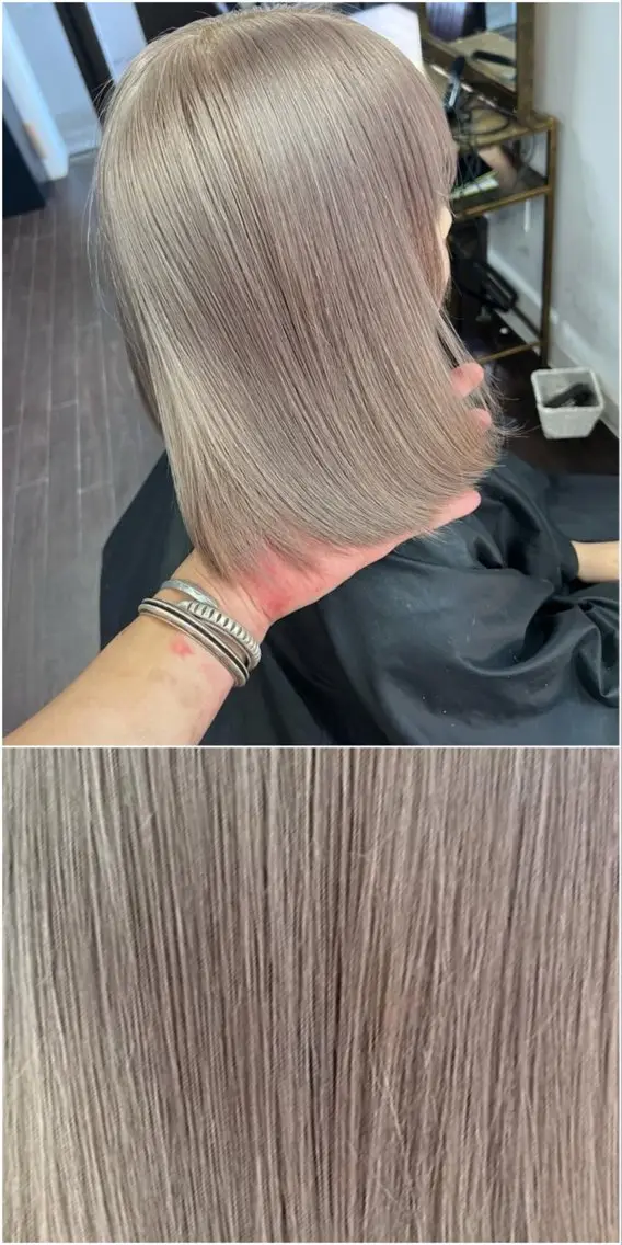 ロング カラー ベージュカラー ブリーチ ブロンド ケアブリーチ 透明感カラー ヘアカラー Lima/ハイトー ン/ブリーチ/心斎橋のヘアスタイル