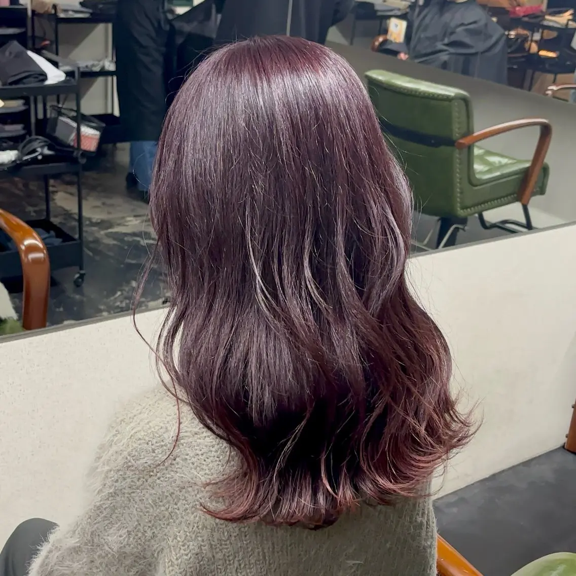 似合わせカット+ダメージケアカラーの写真