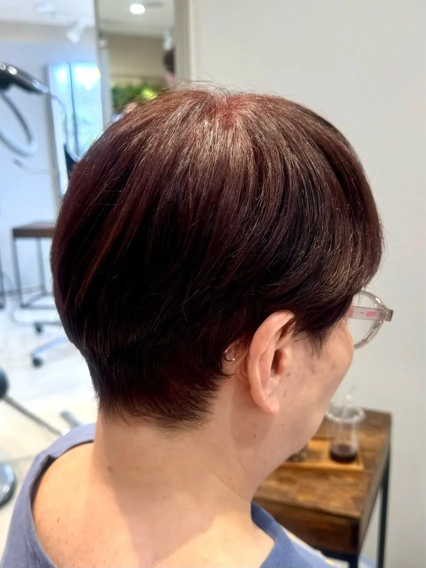 ショート カラー 下地 莉穂のヘアスタイル