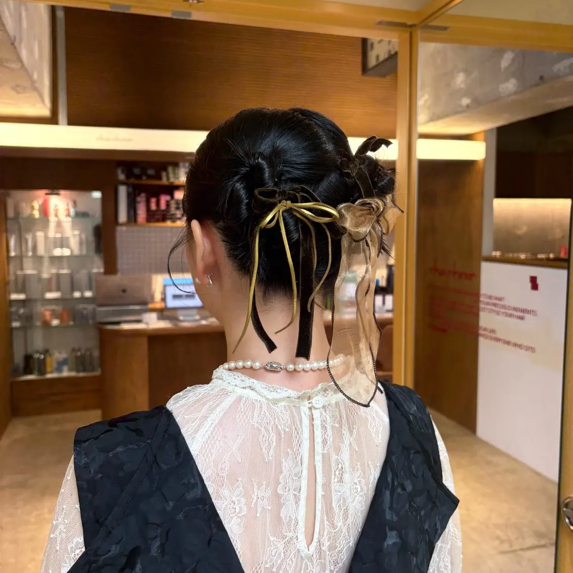 ミディアム ヘアアレンジ ボブ ヘアセット パ ルのヘアスタイル