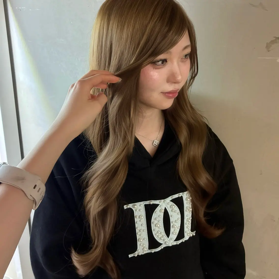 ロング ヘアカラー nanami🏷🤎 ベージュのヘアスタイル