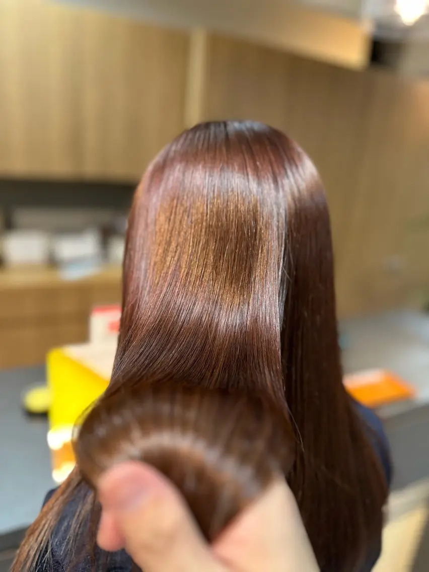 ロング 髪質改善 トリートメント arika オケシ　リョウダイのヘアスタイル