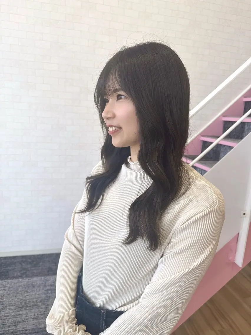 セミロング カット ヘアカラー トリートメント MILLIA滑川店/ みきやのヘアスタイル