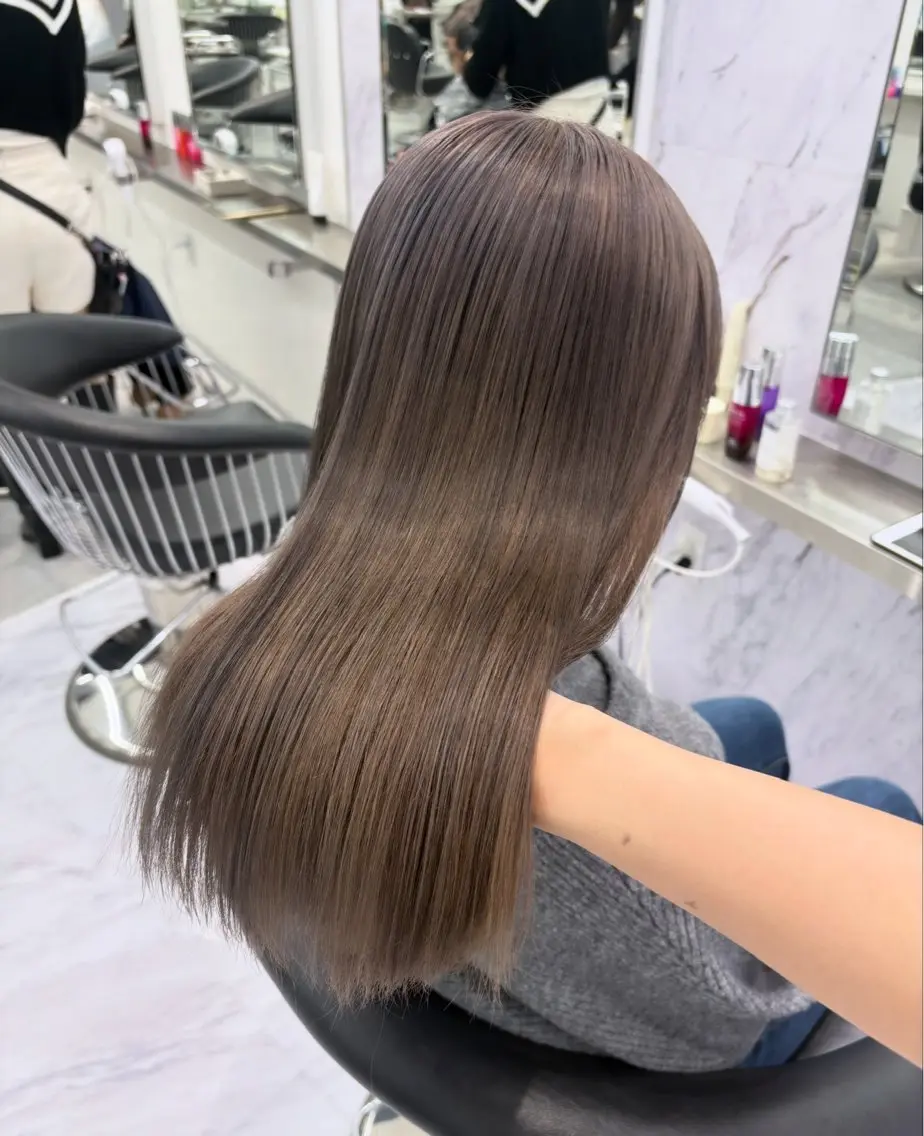 セミロング カラー ヘアカラー Parve Mix/ 平 奈果🎀のヘアスタイル