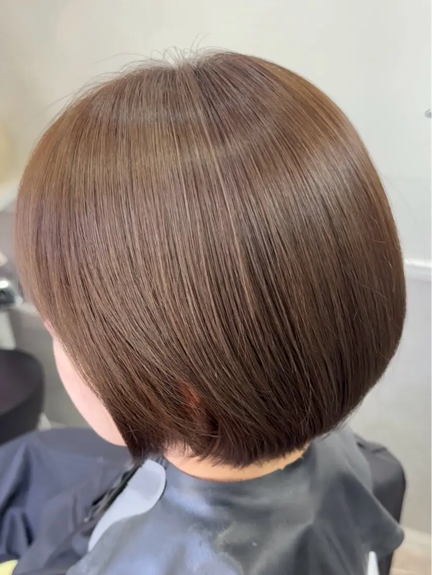 ショート カラー ヘアカラー トリートメント 髪質改善カラー ショートボブ専門のヘアスタイル
