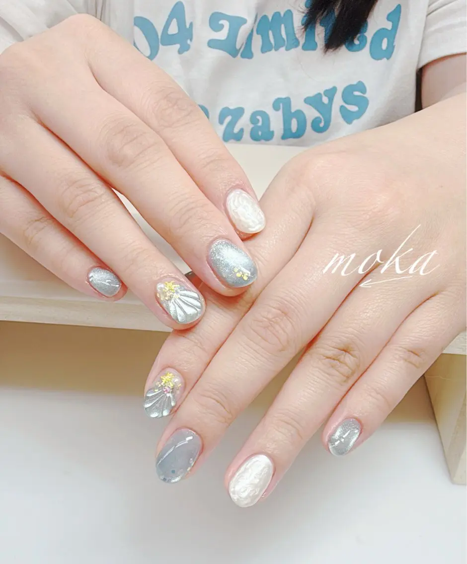 ネイル ハンドネイル ハンドケア 胡蝶蘭レディースサロ ンNailMOKAのネイルデザイン