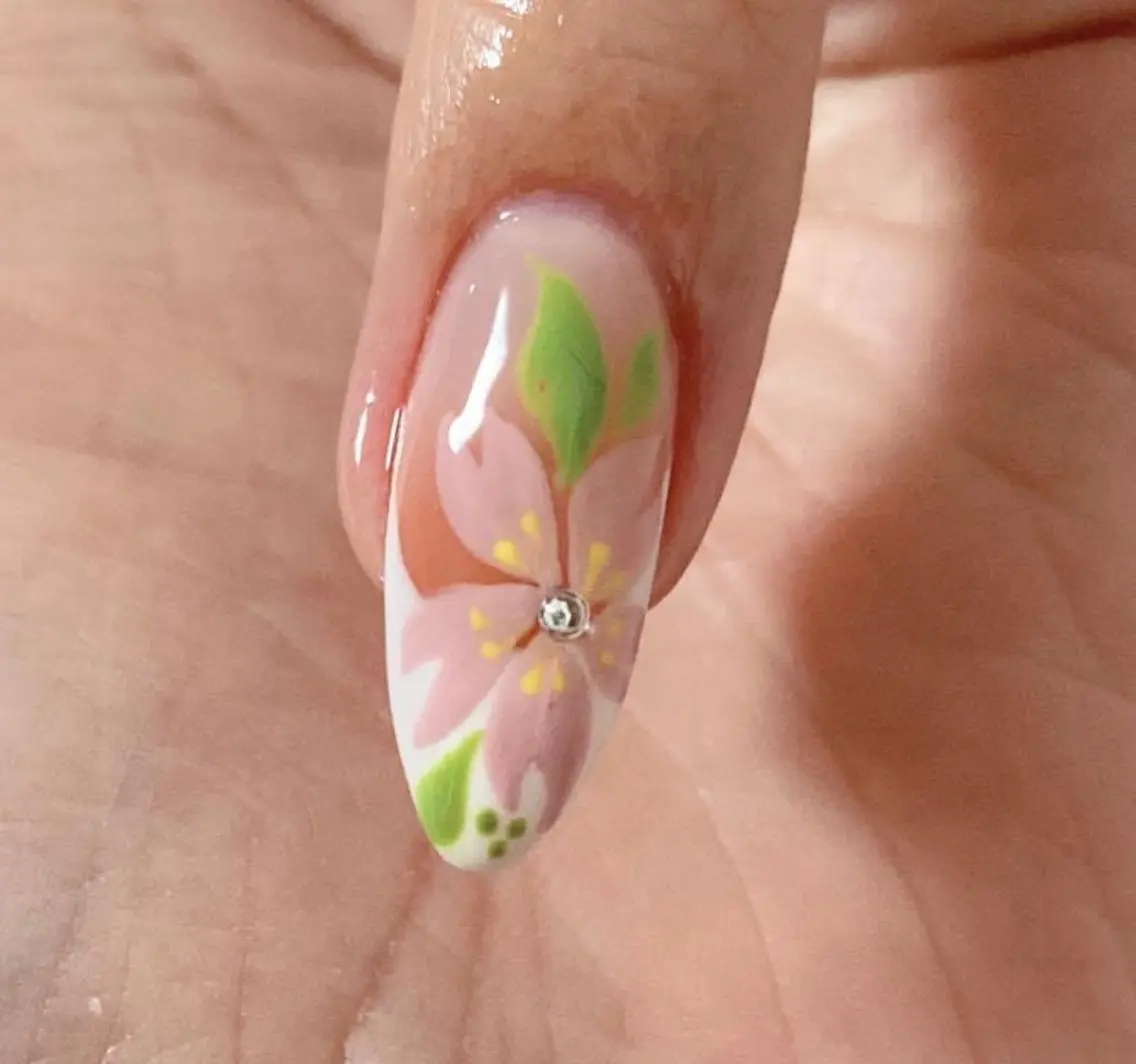 ネイル 桜ネイル HandSnail 座間自宅ネイルサロンのネイルデザイン