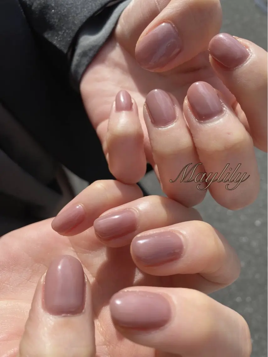 ネイル ワンカラーネイル Nail salon Maylilyのネイルデザイン