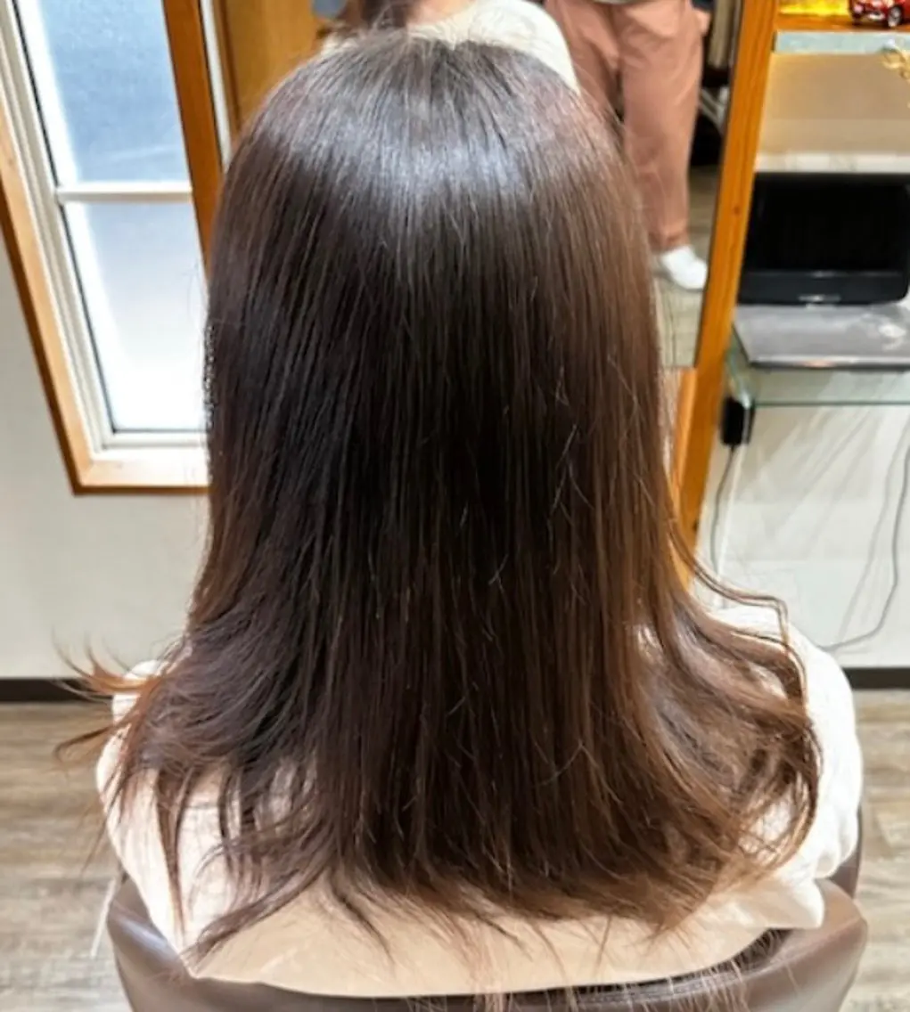 ⭐️ワンランク上の韓国風プレミアムカラー+カット(ブリーチなし)の写真