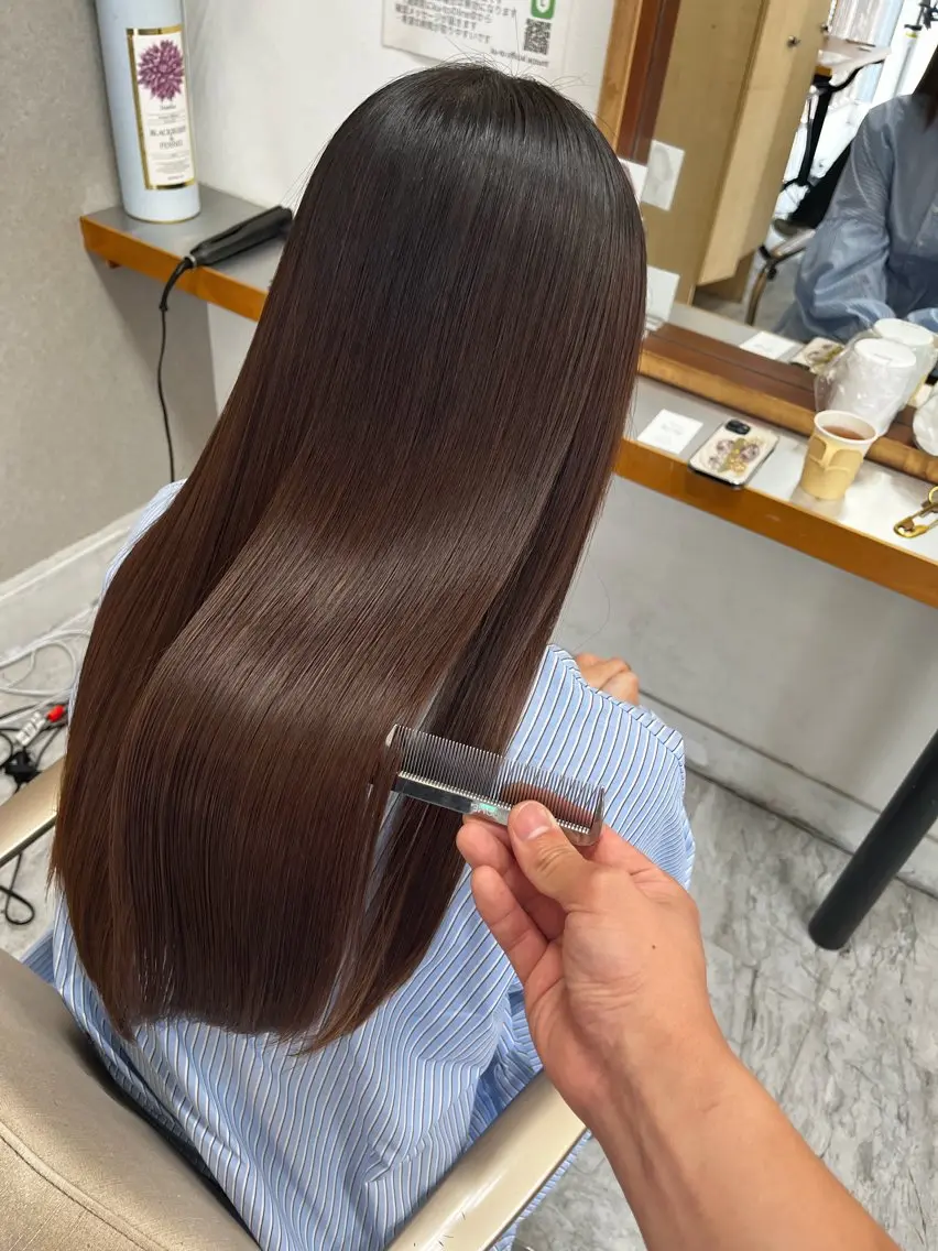 ロング カラー パーマ ヘアアレンジ ヘアカラー トリートメント 似合わせ×店長 🍋Raimu🍋のヘアスタイル