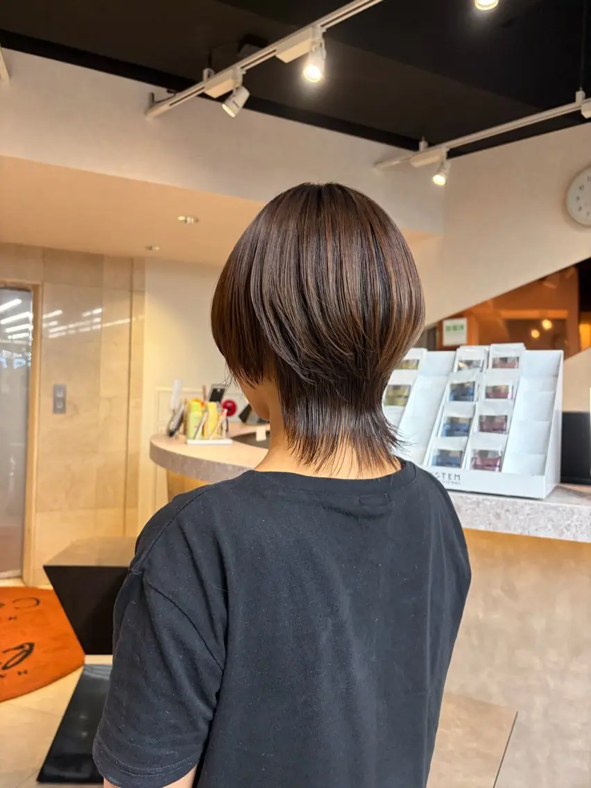 ミディアム み ゆのヘアスタイル