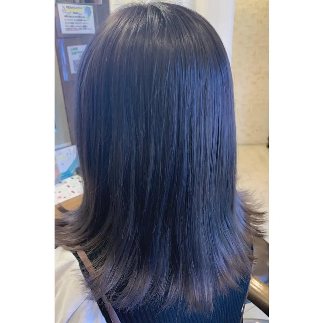 セミロング 外ハネヘア オルチャンヘア ✨縮毛矯正✨髪質改善 ナカシマ ユミのヘアスタイル