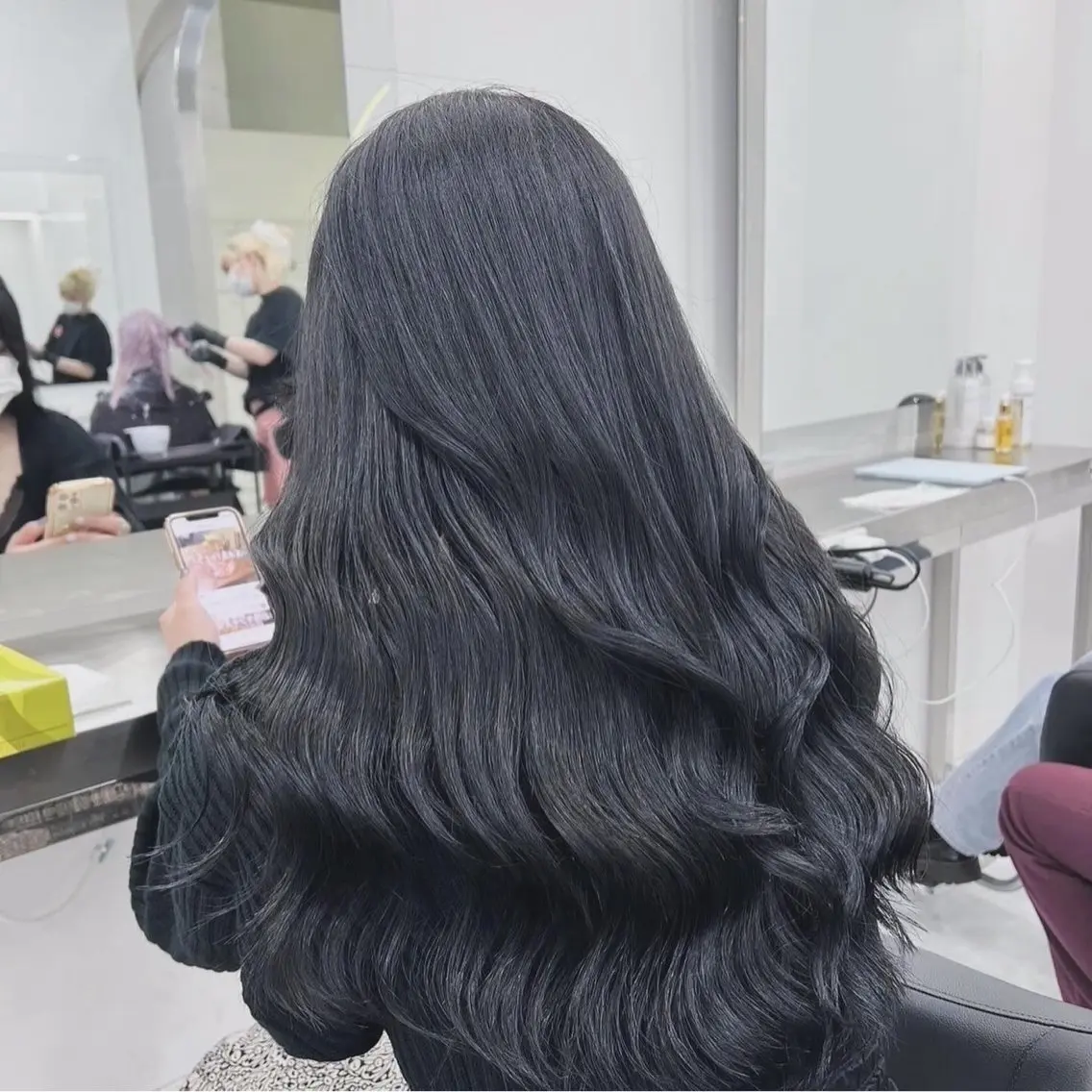ロング カラー 銀座/髪質改善✨️ 寒色カラー💎もかのヘアスタイル