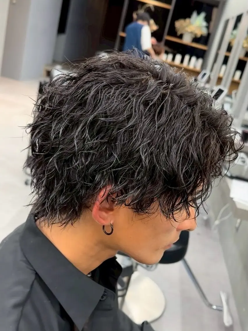 パーマ メンズ メンズパーマ カット パーマ 【OVARL】武田 まなみのヘアスタイル