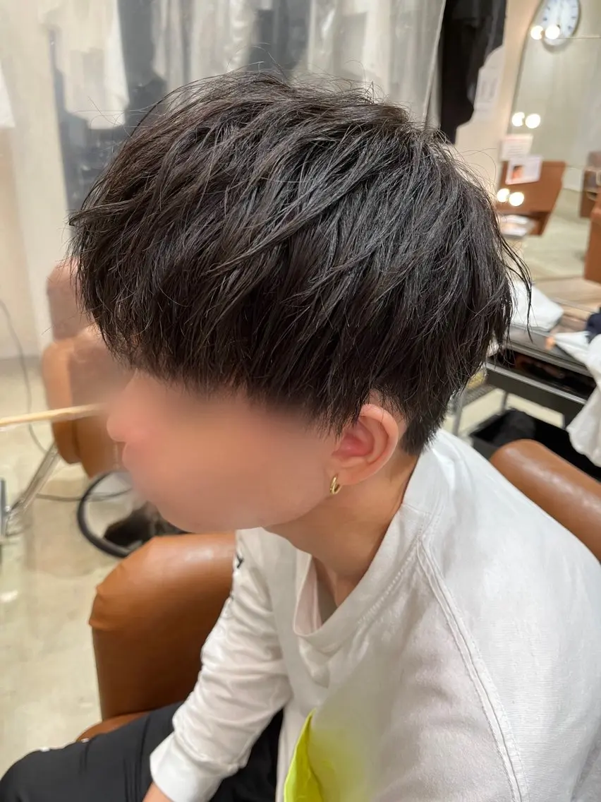 ヘアアレンジ メンズ マッシュ メンズパーマ カット パーマ 西川 舞彩のヘアスタイル