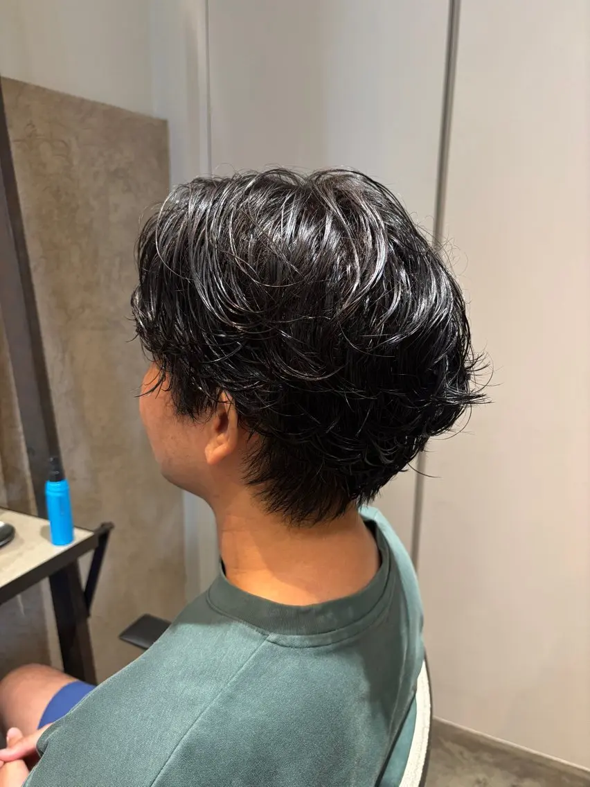 パーマ メンズ パーマ 小野 愛花のヘアスタイル