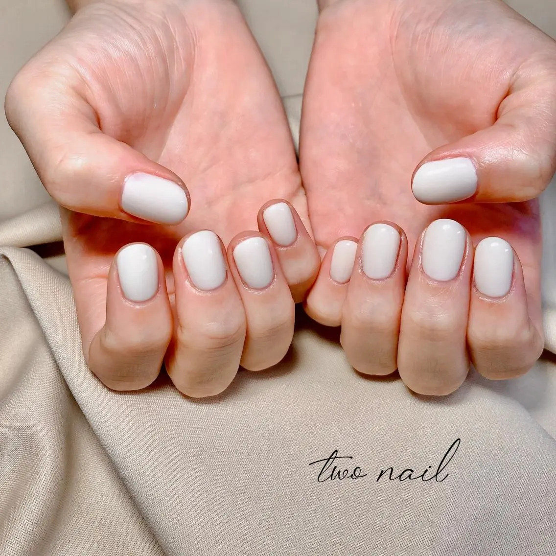 ネイル アートネイル フットネイル ハート ニュアンスネイル ホワイト ハンドネイル two nailのネイルデザイン